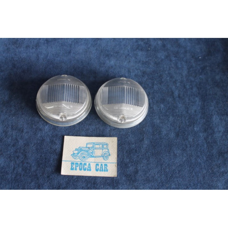 124 COUPE' 1°S   PAIR LENSES FOR FRONT LIGHTS   CATALUX