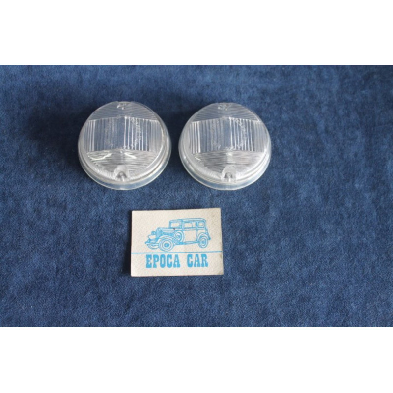 850 COUPE' 1°S   PAIR LENSES FOR FRONT LIGHTS   BELLU'