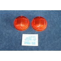 124 COUPE' 1°S  PAIR ORANGE LENSES FOR FRONT LIGHTS   STARS