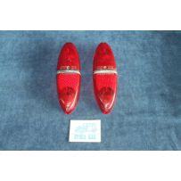 1100 (1958)  COPPIA PLASTICHE ROSSE PER FANALINI POST.   ALTISSIMO