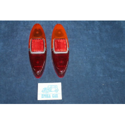 1100 (1958)  COPPIA PLASTICHE PER FANALINI POST. CON CATARIFRANGENTE   COSSATO & C.- ALTISSIMO