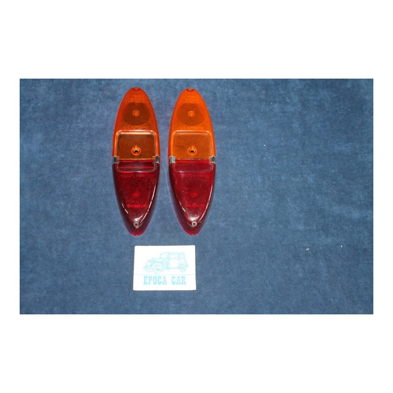 1100 (1959)  PAIR LENSES FOR REAR LIGHTS   COSSATO & CAROZZO