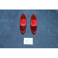 1100 (1958)  PAIR LENSES FOR REAR LIGHTS WITH REFLECTOR   LEART