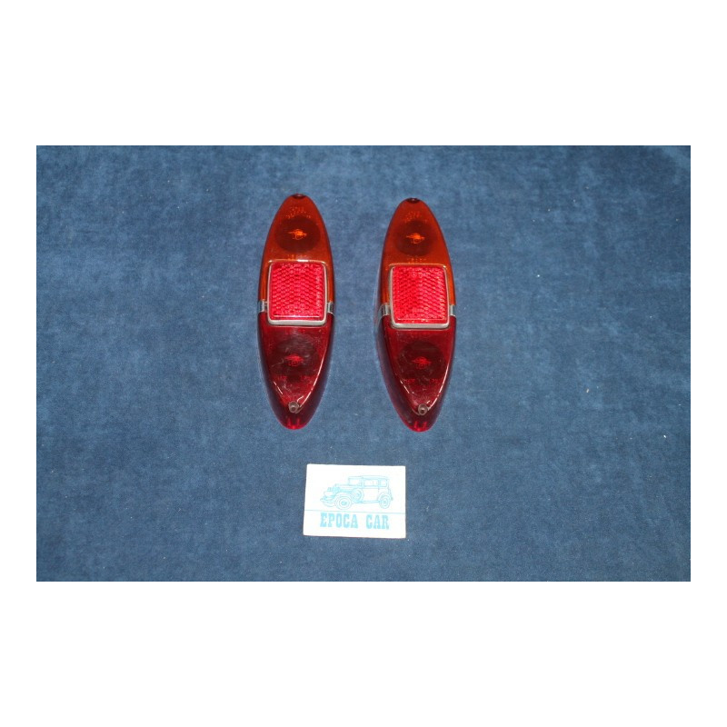 1100 (1958)  PAIR LENSES FOR REAR LIGHTS WITH REFLECTOR   LEART