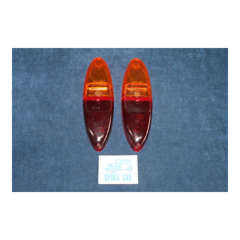 1100 (1958)  COPPIA PLASTICHE PER FANALINI POST.   P.V.