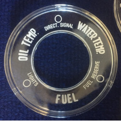 PLEXIGLASS STRUMENTI U.S.A. GIULIETTA VELOCE (3 PZ.) 