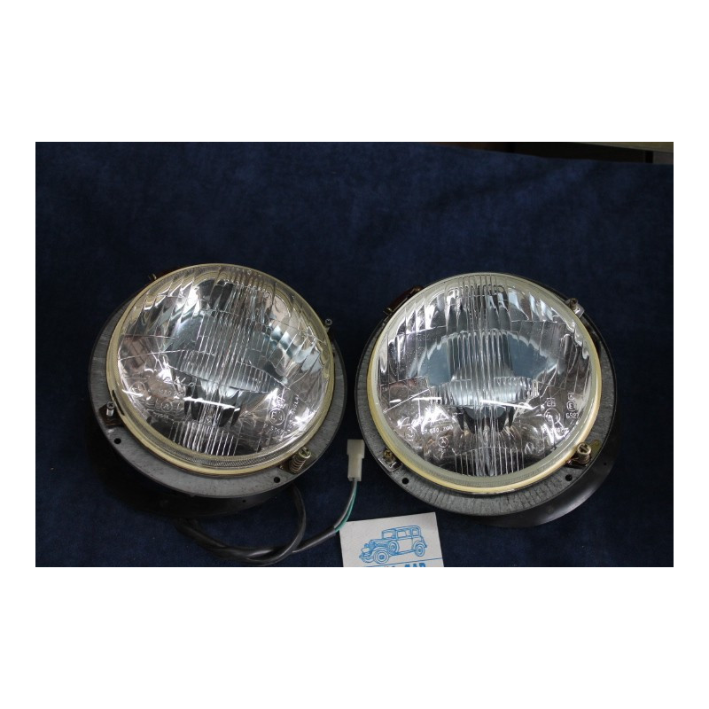 COPPIA FARI COMPLETI CARELLO NOS FIAT 124 AC -SPIDER AS
