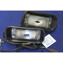 124 COUPE' 3°S CC  PAIR CLEARS FRONT LIGHTS   STARS