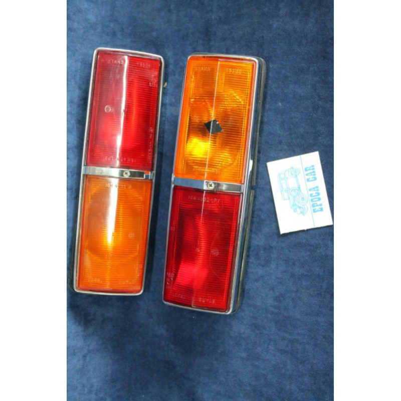 COUPLE TAIL LIGHTS STARS FIAT 124 1s