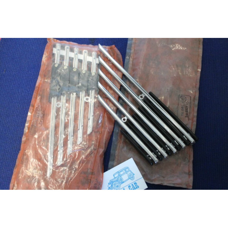 COPPIA PRESE ARIA LATERALI PLASTICA NERO/CROM NOS