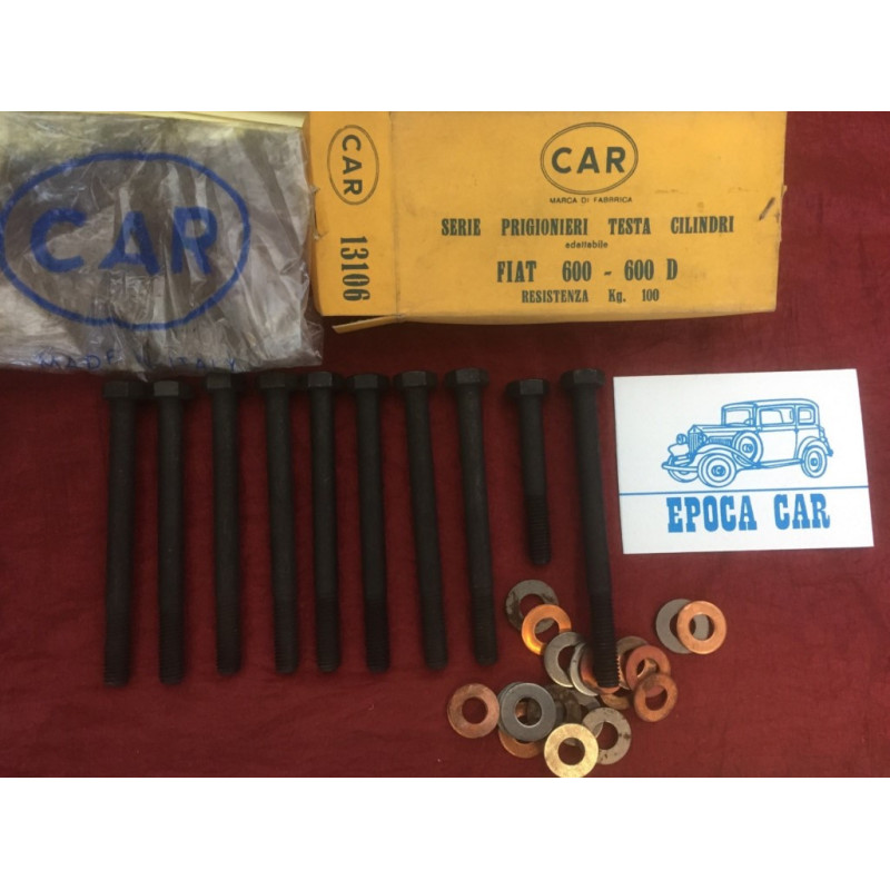 SET SCREWS HEAD FIAT 600 - 600 D
