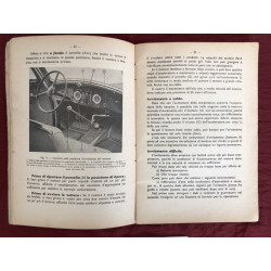 LIBRETTO USO E MANUTENZIONE ORIGINALE  STAMPATO 1937