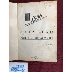 CATALOGO PARTI DI RICAMBIO STAMPATO GIUGNO 1940