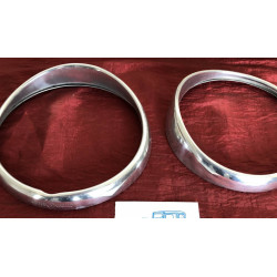 600 2 S. CON FRONTINO COPPIA CORNICI FARO ORIGINALI CARELLO IN ALLUMINIO