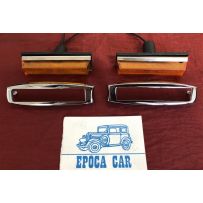 FRECCE CON CORNICI IN METALLO CROMATO FRECCE LATERALI RETTANGOLARI COPPIA