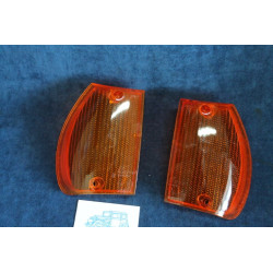 FANALI ANTERIORI COPPIA PLASTICHE ARANCIO LEART 