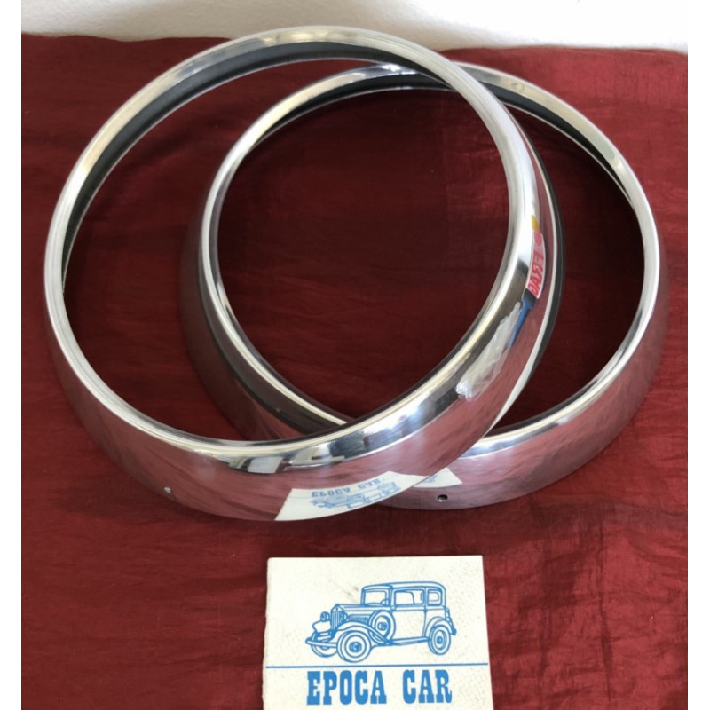 HEADLAMP RINGS IN ALUMINIUM PAIR
