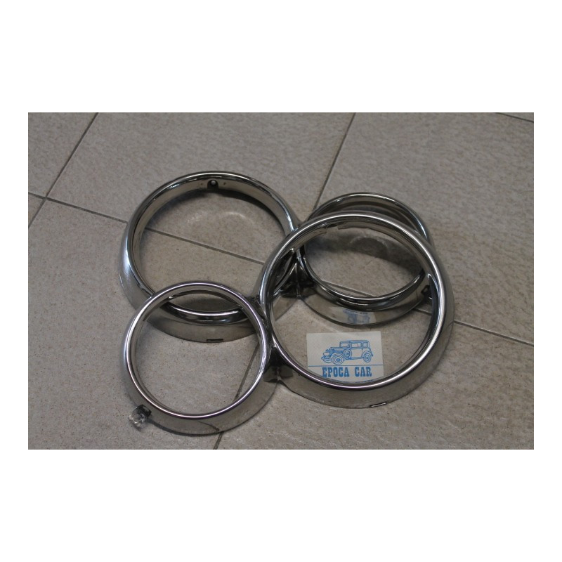 COPPIA CORNICI FARO INOX GIULIA SUPER 1600 N.O.S.