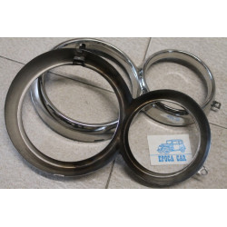 COPPIA CORNICI FARO INOX GIULIA SUPER 1600 N.O.S.