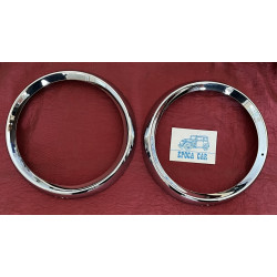 RINGS RIMS HEADLIGHT BOTH PAIR FIAT 1500 SPIDER
