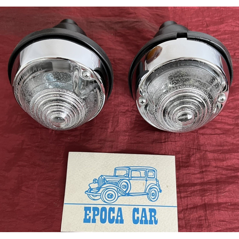 FANALINI ANTERIORI IN VETRO GIULIETTA SPIDER 2 / 3 SERIE E GIULIA SPIDER COPPIA