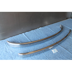 COUPLE BUMPERS STEEL  INOX FIAT 600 NOS