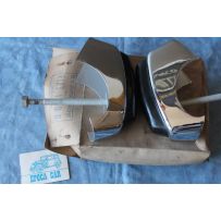 FIAT 1100 D  COUPLE REAR BUMPER GUARDS  NOS