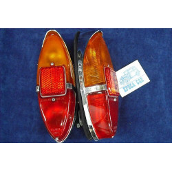 FIAT 1100/103 58' 1100 D PAIR TAIL LIGHTS LEART COMPLETE WITH GASKETS