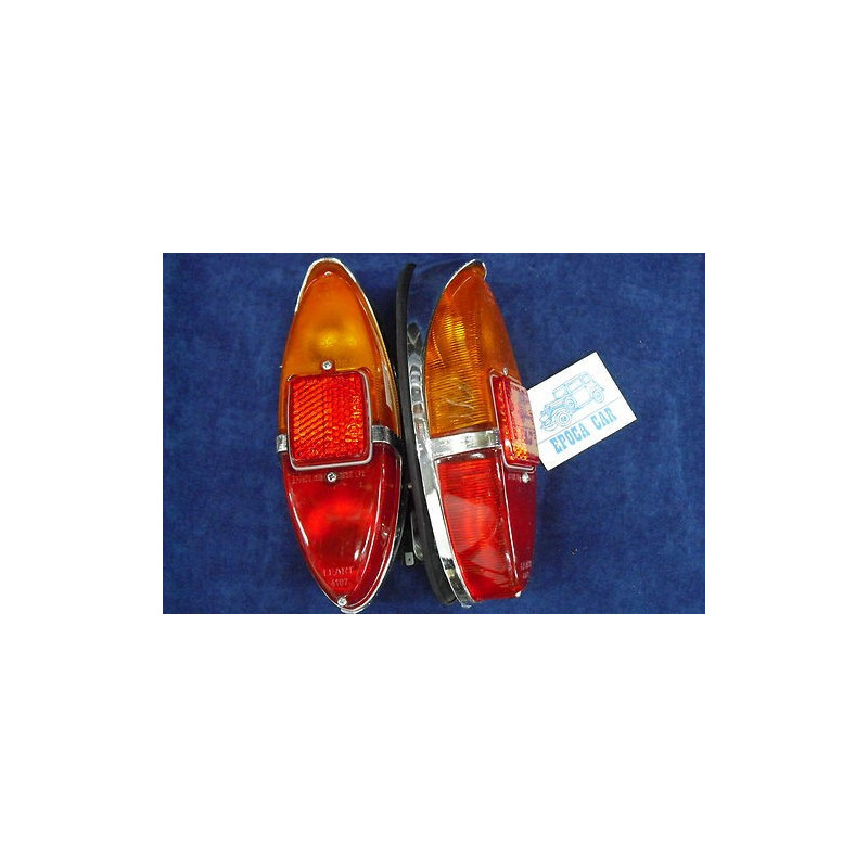 FIAT 1100/103 58' 1100 D PAIR TAIL LIGHTS LEART COMPLETE WITH GASKETS