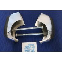 FIAT 1100 D COUPLE FRONT BUMPER GUARDS NOS