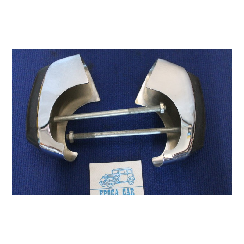 FIAT 1100 D COUPLE FRONT BUMPER GUARDS NOS
