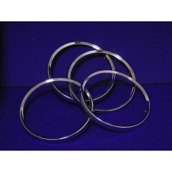 SET 4 PCS HEADLAMP RINGS FLAMINIA COUPE'