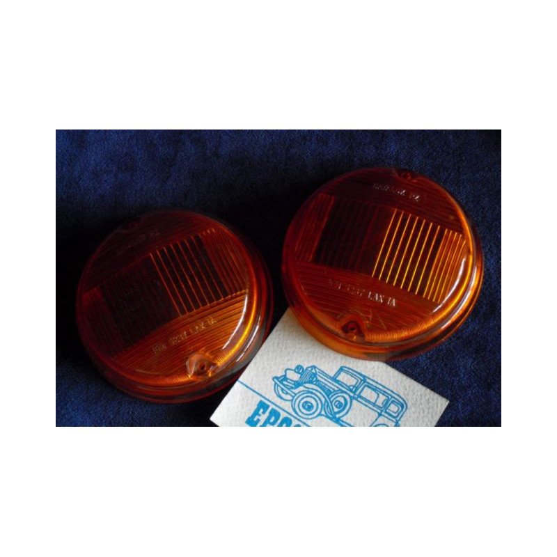 PAIR FRONT LIGHT LENSES 124 AC