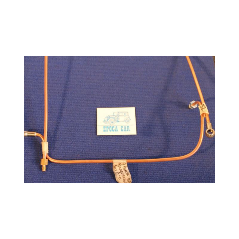 COPPIA TUBI OTTONE BENZINA CON RACCORDI