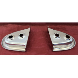 LATCH DOOR BRASS CHROME PAIR 