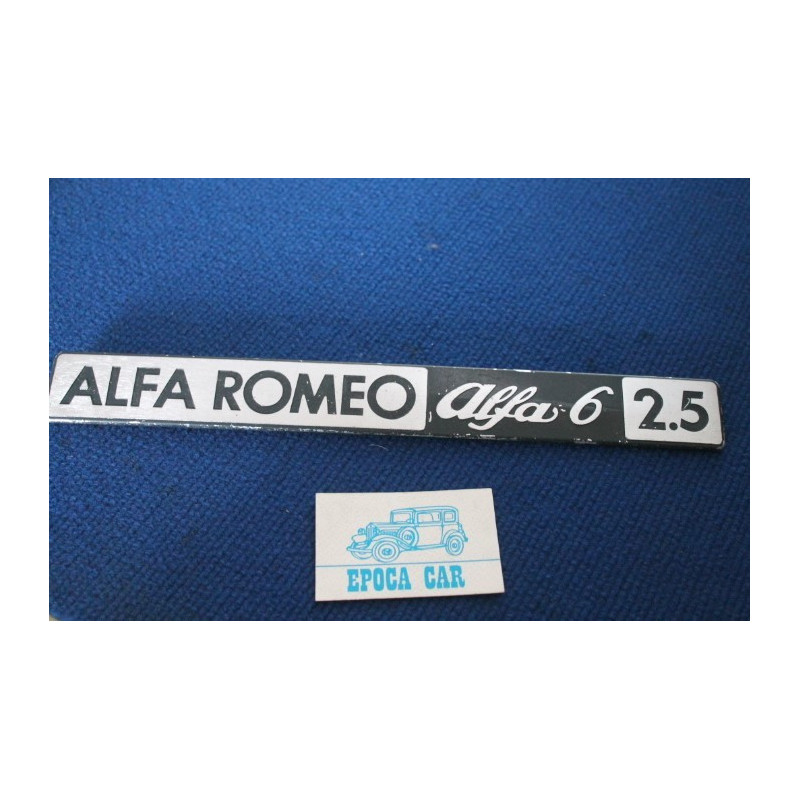 SCRITTA POSTERIORE ALFA 6 2.5