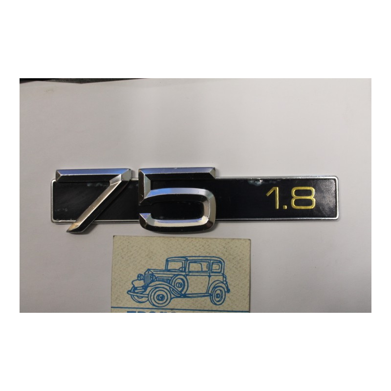 SCRITTA ALFA 75 1.8  IN ORO
