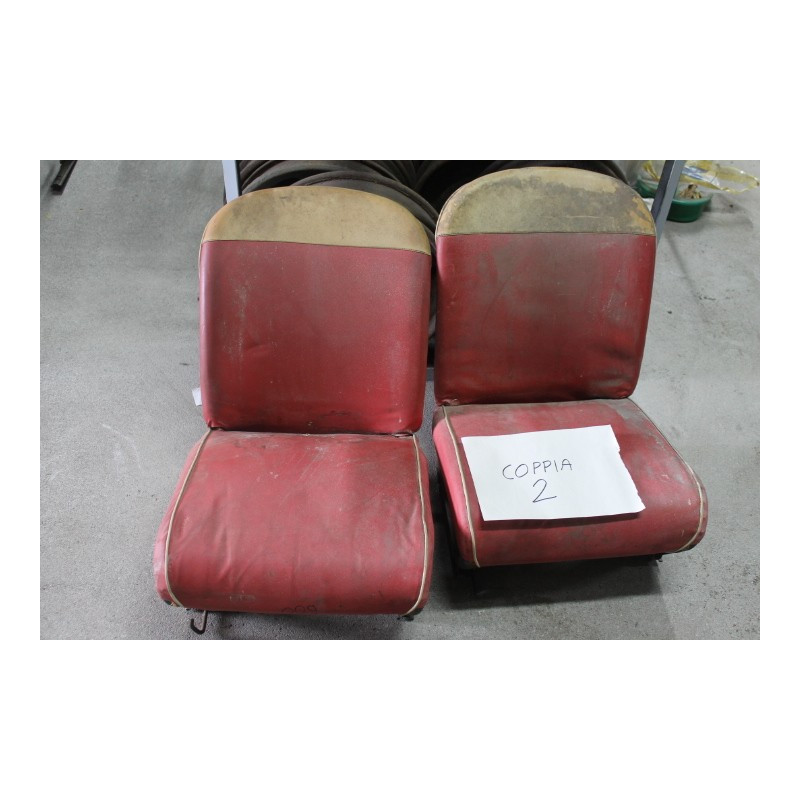 COPPIA SEDILI USATI FIAT 500 600 N.2 