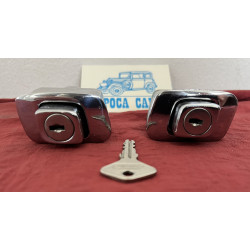 LAMBORGHINI MIURA /  FIAT 850 SPIDER PULSANTI APERTURA PORTE COPPIA  RICROMATI ORIGINALI