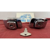 LAMBORGHINI MIURA /  FIAT 850 SPIDER PULSANTI APERTURA PORTE COPPIA  RICROMATI ORIGINALI