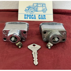 LAMBORGHINI MIURA /  FIAT 850 SPIDER PULSANTI APERTURA PORTE COPPIA  RICROMATI ORIGINALI