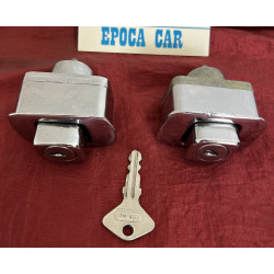 LAMBORGHINI MIURA /  FIAT 850 SPIDER PULSANTI APERTURA PORTE COPPIA  RICROMATI ORIGINALI