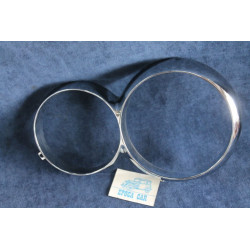 HEADLAMP RIMS  LH SIDE CHROMED GIULIA SUPER NOS  NOS