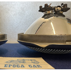 OPTIC ORIGINAL PAIR (REFLECTOR RESTORED GLASS RING) BOTH FIAT 508 C