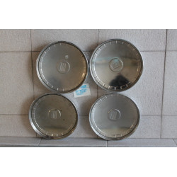 FIAT 1100 R  124 SET  4 PIECES CHROMED COVER WHEELS NOS