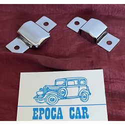 COPPIA TERMINALI PROFILO COFANO MOTORE BALILLA 4 MARCE cromati