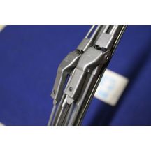 COPPIA SPAZZOLE CARELLO ANTIVENTO CM 33 SATINATE  NOS