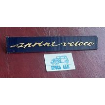 EMBLEM GIULIETTA "SPRINT VELOCE" BRASS ORIGINAL RESTORED