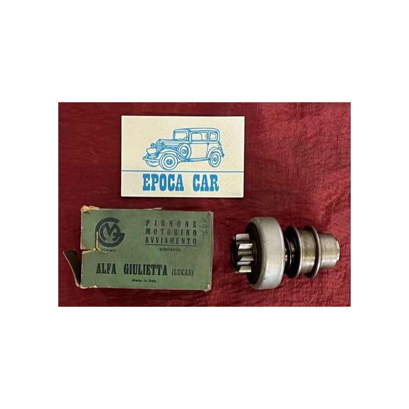 PiNION STARTER MOTOR (8 denti - 6 cave dritte) imp. Lucas Alfa Romeo Giulietta ('55-'61)