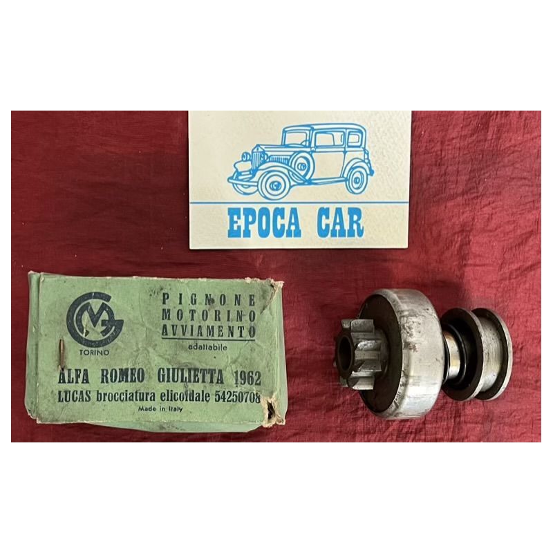 PINION STARTER MOTOR (3 CAVE ELICOIDALI) imp. Lucas Alfa Romeo Giulietta DAL 1962
